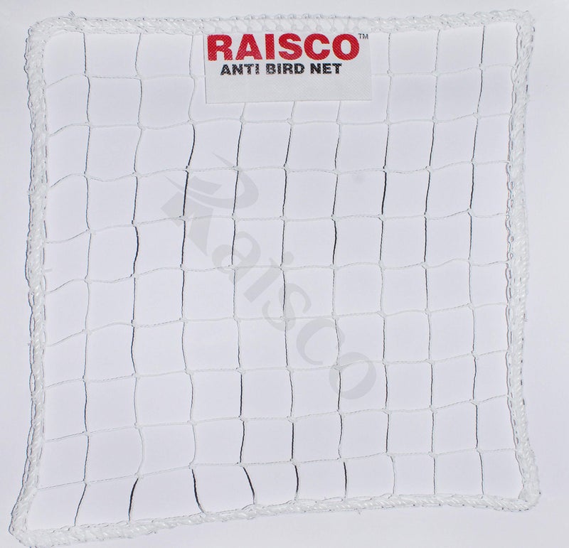 Raisco 8x10 Ft Anti-Bird Net (80 Sq Ft) Nylon Bird Net with 15Pcs Plastic Cable Clips & Tying Ropes - Image 2