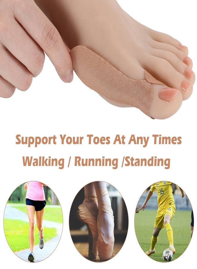 Qianyu 50 Pcs Big Toe Valgus Orthotics Bunion Corrector Thumb Support Tape Self Adhesive Thumb Support Brace Cover Stickers Elastic Thumb Pain Relieving Patch for Sprain Strain Hallux Valgus - Image 4