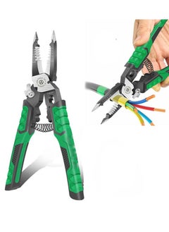 Generic Needle Nose Pliers - 9-in-1 Multifunctional Electrician Pliers - Wire Stripper Tool for Clamping, Tightening Screws, Stripping Wires, and Cutting Cables  - Image 1