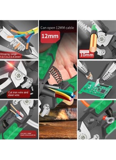 Generic Needle Nose Pliers - 9-in-1 Multifunctional Electrician Pliers - Wire Stripper Tool for Clamping, Tightening Screws, Stripping Wires, and Cutting Cables  - Image 4