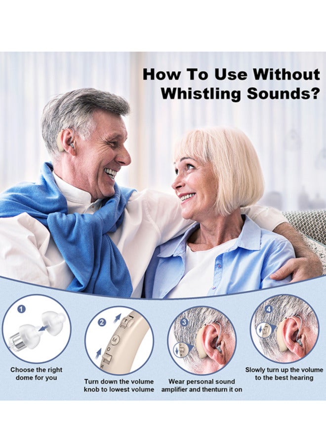 Chixing Medical Hearing Aids Rechargeable for Hearing Loss, Portable and Nearly Invisible (Beige) - Image 5