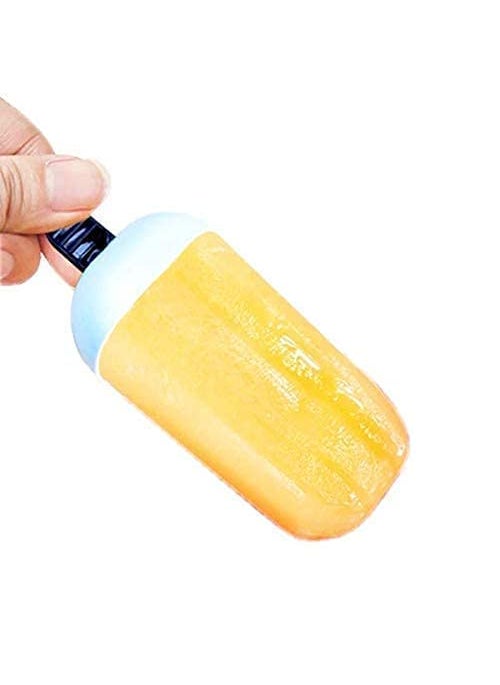 Vyoma - Vyoma Set of 6 Plastic Reusable Ice Pop Makers Homemade Popsicle Frozen Ice Cream Moulds Tray Kulfi Candy Ice Lolly Mold for Children ice Candy MakerCandy Boxice Candy Maker Brown - Image 1