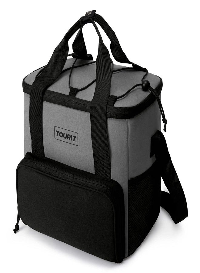 TOURIT Small Soft Cooler Bag Insulated, 24/35/46-Can Lunch Bag, Ice Chest, Leakproof & Portable Coolers for Picnic, Beach, Camping, Work, Travel, Grey - Image 1
