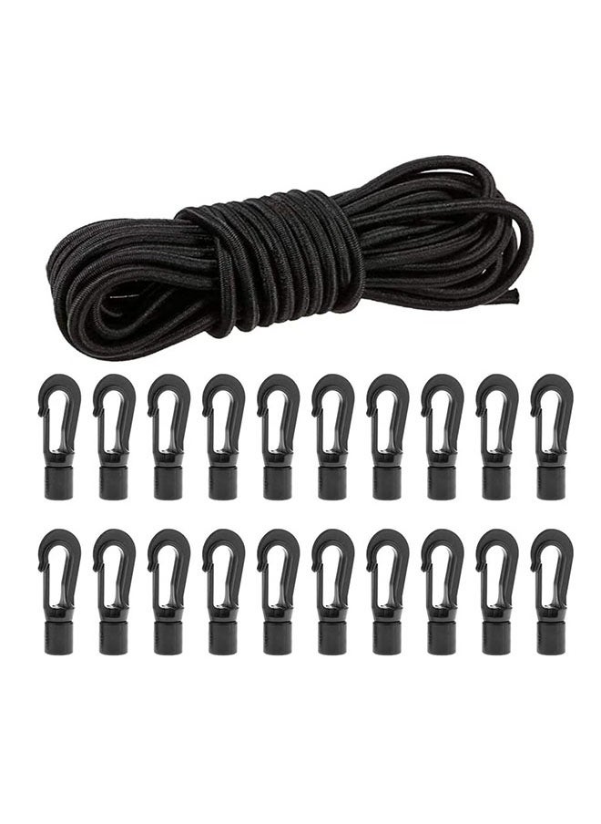 Ailily Elastic Bungee Shock Cord - Kayak Stretch String Rope with Bungee Shock Cord Hook Suitable for Kayaks Boat Camping Accessories, Exercise, Fitness and Outdoor Enthusiasts  - Image 1