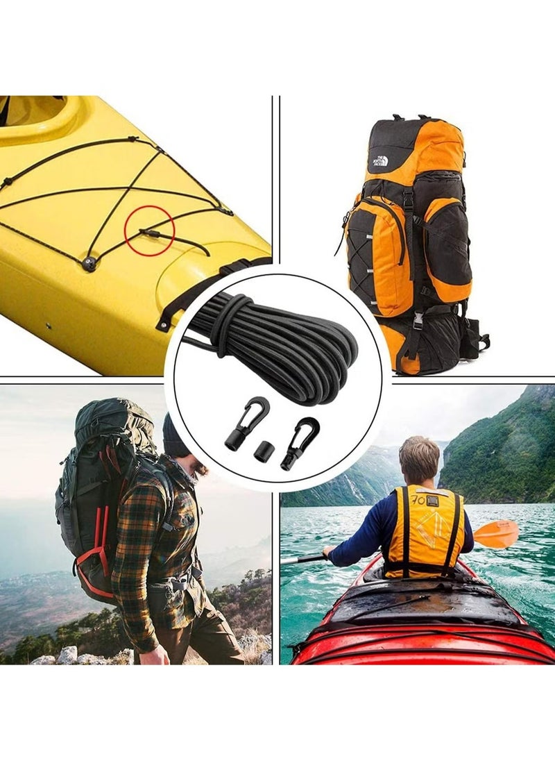 Ailily Elastic Bungee Shock Cord - Kayak Stretch String Rope with Bungee Shock Cord Hook Suitable for Kayaks Boat Camping Accessories, Exercise, Fitness and Outdoor Enthusiasts  - Image 4