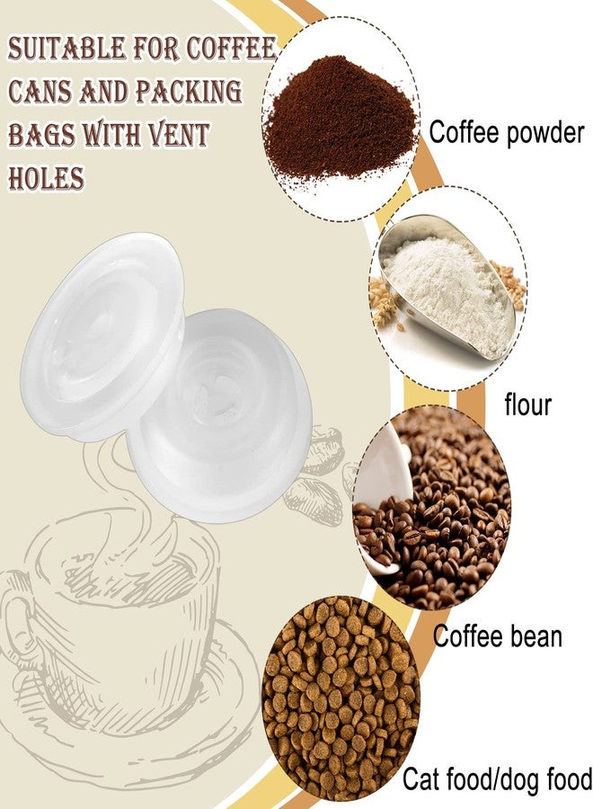 تونديامو مجموعة فلتر صمام ثاني أكسيد الكربون من تونديمو، 22 قطعة، بديلة لعلب القهوة محكمة الإغلاق بحلقتين مطاطيتين، مزودة بفتحة تهوية أحادية الاتجاه لإزالة الغازات من عبوات حبوب البن والأكياس وأكياس الطعام. - Image 4