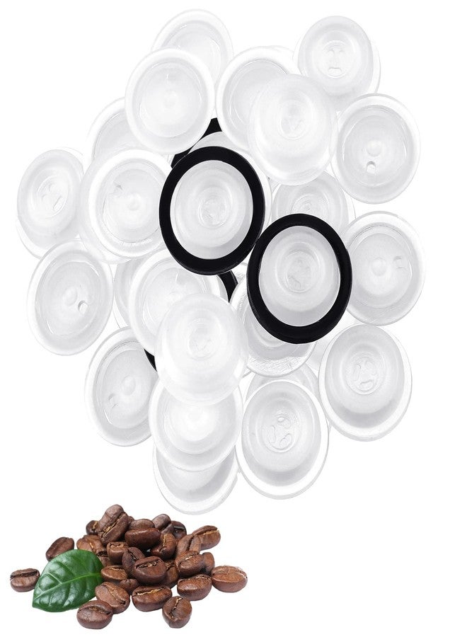 تونديامو مجموعة فلتر صمام ثاني أكسيد الكربون من تونديمو، 22 قطعة، بديلة لعلب القهوة محكمة الإغلاق بحلقتين مطاطيتين، مزودة بفتحة تهوية أحادية الاتجاه لإزالة الغازات من عبوات حبوب البن والأكياس وأكياس الطعام. - Image 1