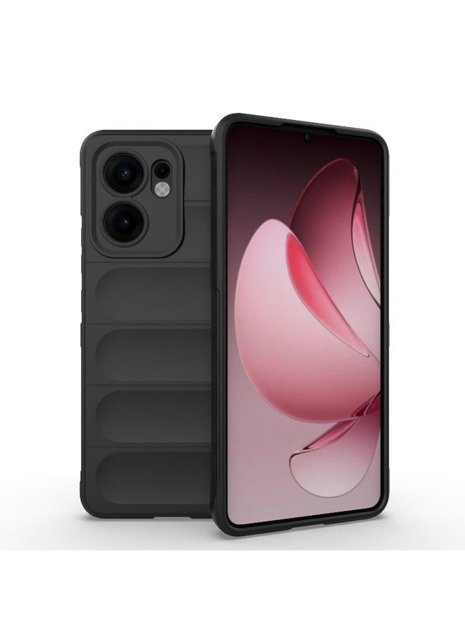 اس-توب جراب لهاتف OPPO Reno13 F 5G Global Magic Shield TPU + جراب هاتف من الفلانيل - Image 1