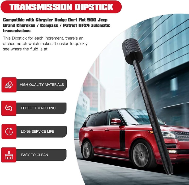 Black Transmission Dipstick for Dodge Dart 2013-2016 - Ideal for 6F24 & 948TE FWD Transmissions (OE 10323A/B) - Image 4