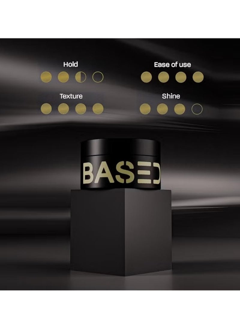 Based Bodyworks Men's Premium Pomade – Medium Hold u0026 Natural Shine – Fragrance-Enriched Formula for All Hair Types – Hydrating u0026 Nourishing Styling - Image 4