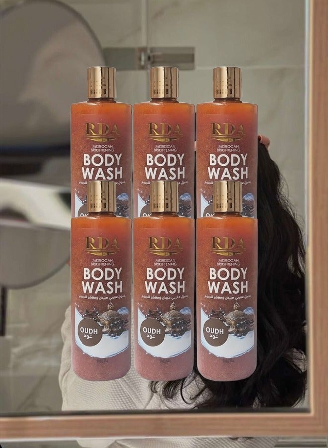 RDA 6 Pieces Oudh Moroccan Brightening Body Wash 100ml - Image 1
