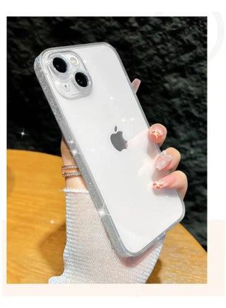 Glitter No Step Glass Iphone13 Fine Hole 15 Mobile Phone Case Apple 16 Protective Cover Cross Border-Color:Silver-Applicable Model:Iphone 14 Pro - pzsku/Z97F1AB07CCF19047CF51Z/45/_/1742530747/ea3daf09-8a4a-4e54-a410-642704b0a8a2
