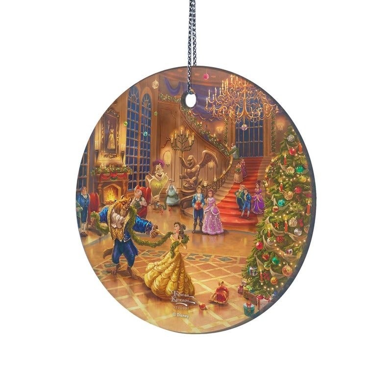 تريند سيترز Disney - Beauty and the Beast - Christmas Celebration - 3.5 Starfire Prints Hanging Glass Print Accessory - Collectible Collectible | حقيبة هدايا مجانية مخملية - Image 2
