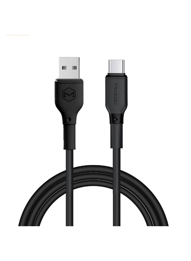 Mcdodo USB-A to USB-C Cable, CA-7281 - 1.2 Meter, 3 A, Black - Image 1