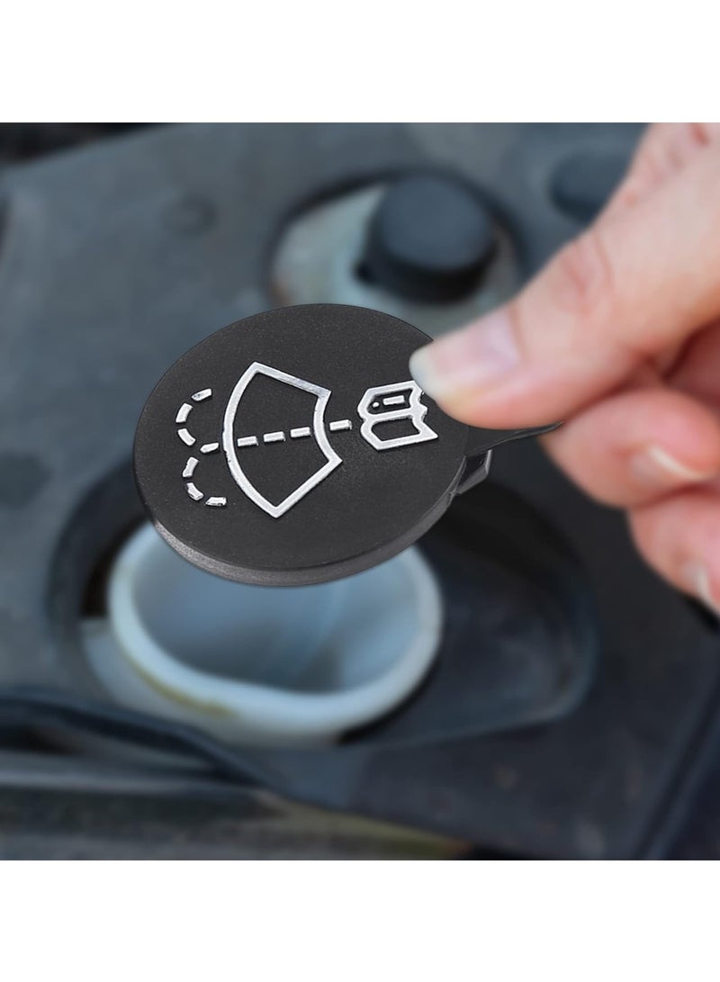 Generic Windshield Wiper Washer Fluid Reservoir Tank Bottle Cap - Replacement for Chevrolet for Buick LaCrosse for Cadillac CTS - Pack of 1 Black (Exact Fit)  - Image 3