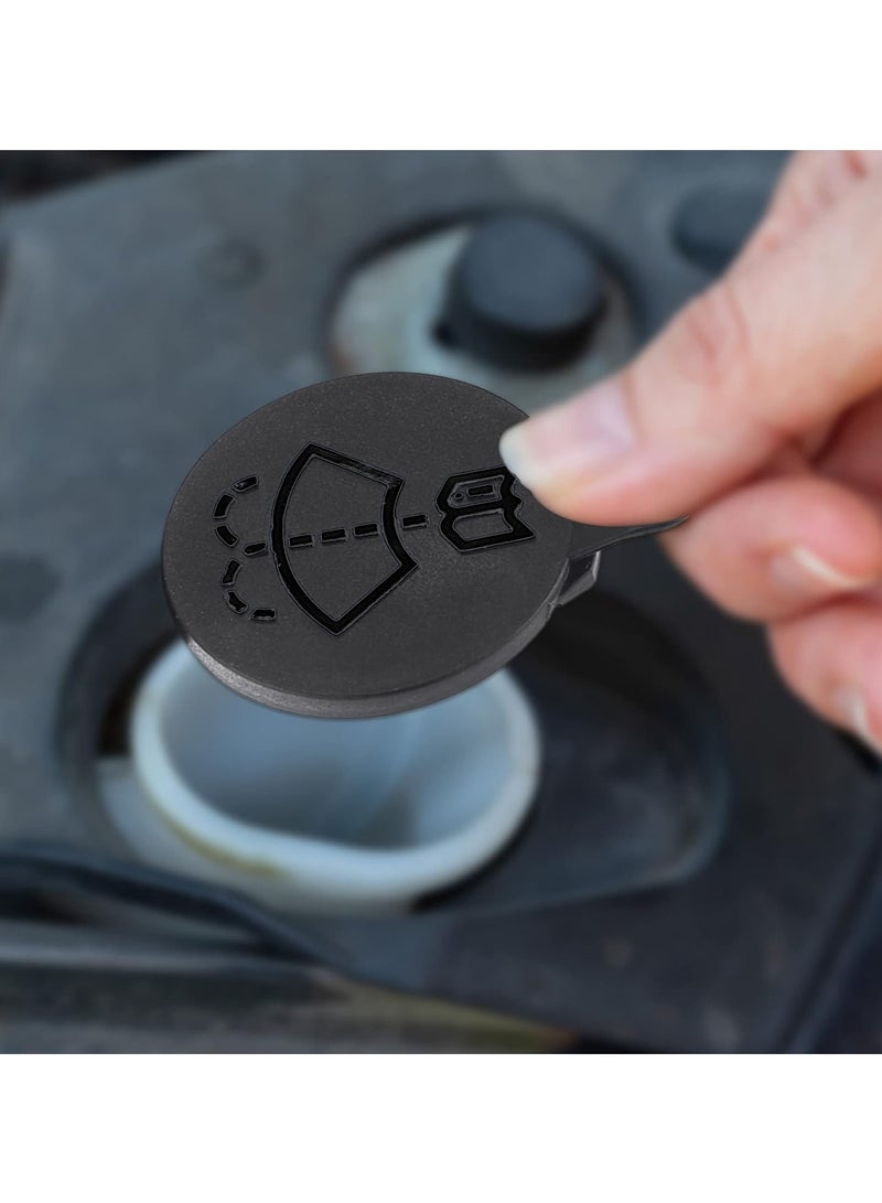 Windshield Wiper Washer Fluid Reservoir Tank Bottle Cap - Replacement for Chevrolet for Buick LaCrosse for Cadillac CTS - Pack of 1 Black (Exact Fit) - Image 3