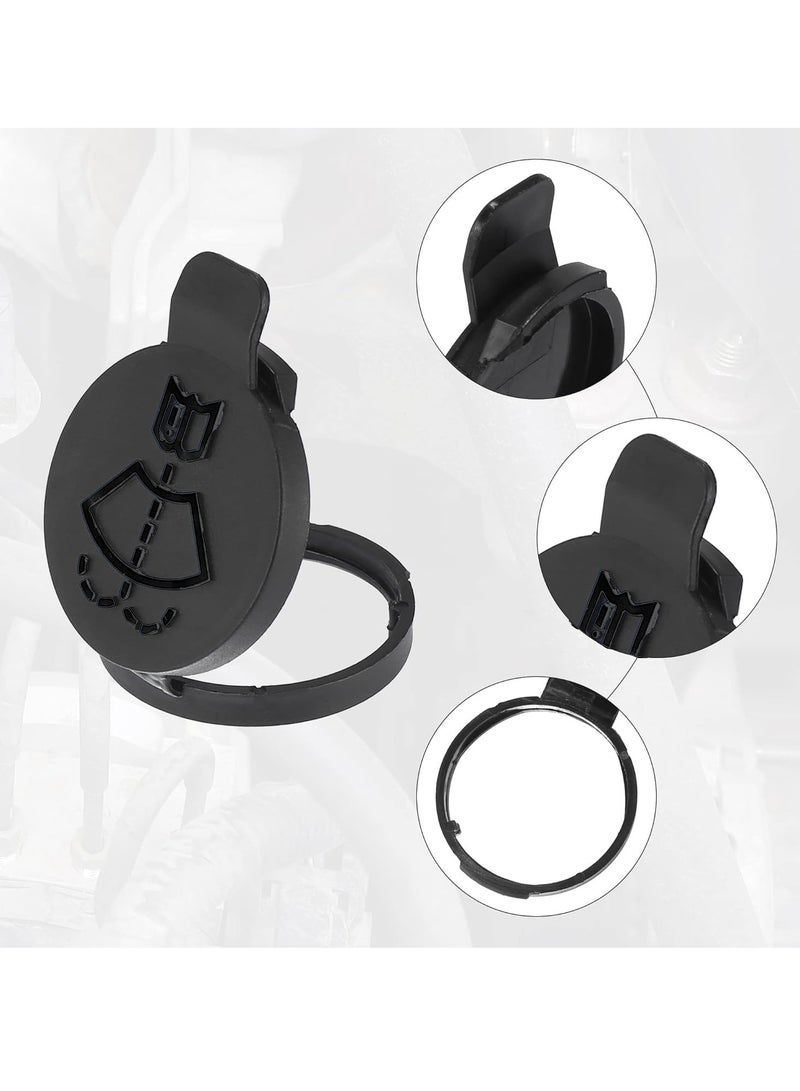 Windshield Wiper Washer Fluid Reservoir Tank Bottle Cap - Replacement for Chevrolet for Buick LaCrosse for Cadillac CTS - Pack of 1 Black (Exact Fit) - Image 4