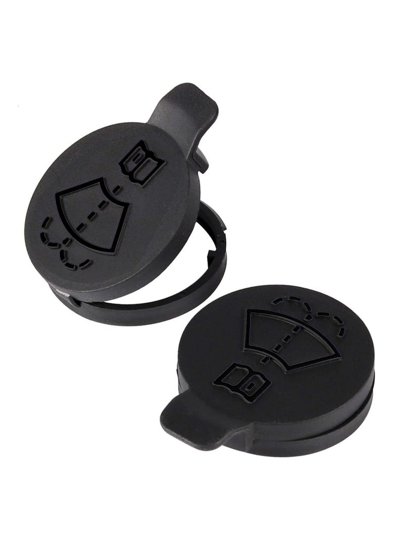 Windshield Wiper Washer Fluid Reservoir Tank Bottle Cap - Replacement for Chevrolet for Buick LaCrosse for Cadillac CTS - Pack of 1 Black (Exact Fit) - Image 1