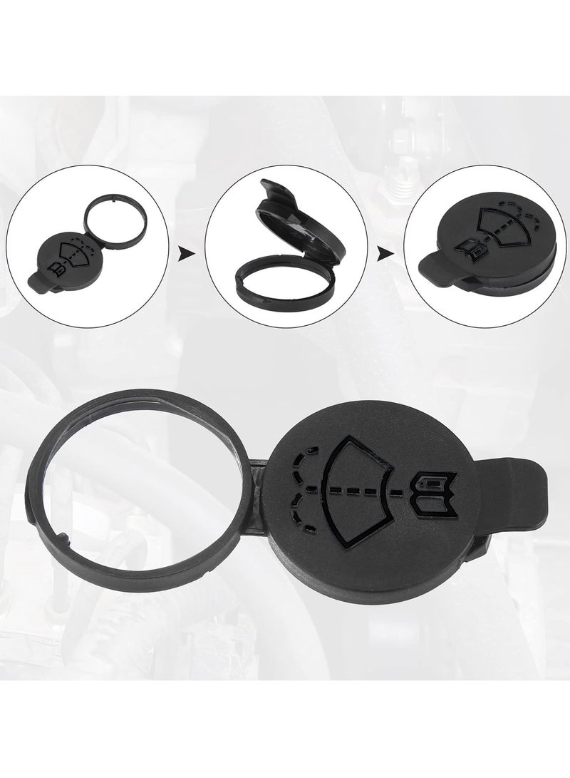 Windshield Wiper Washer Fluid Reservoir Tank Bottle Cap - Replacement for Chevrolet for Buick LaCrosse for Cadillac CTS - Pack of 1 Black (Exact Fit) - Image 5