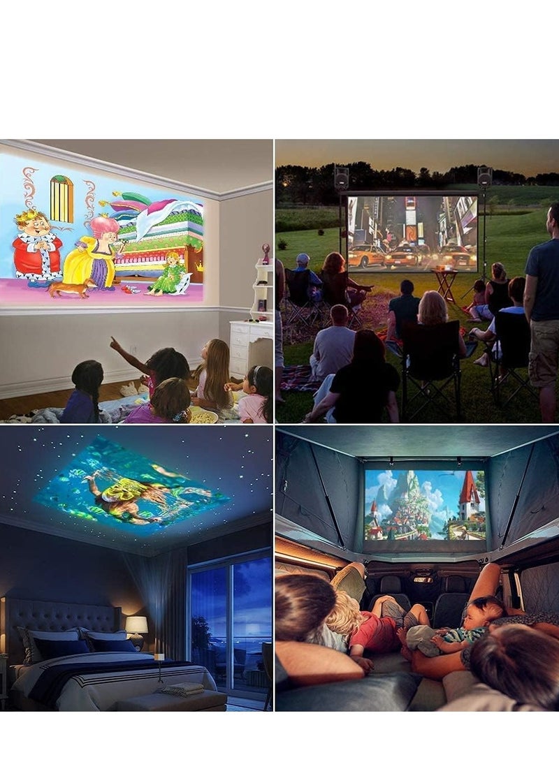 YUNSYE Mini Projector, Portable Projector, Kids Gift, Outdoor Movie Projector, LED Video Projector for Home Theater Movie Projector with HDMI USB TV AV Interfaces and Remote Control - Image 4