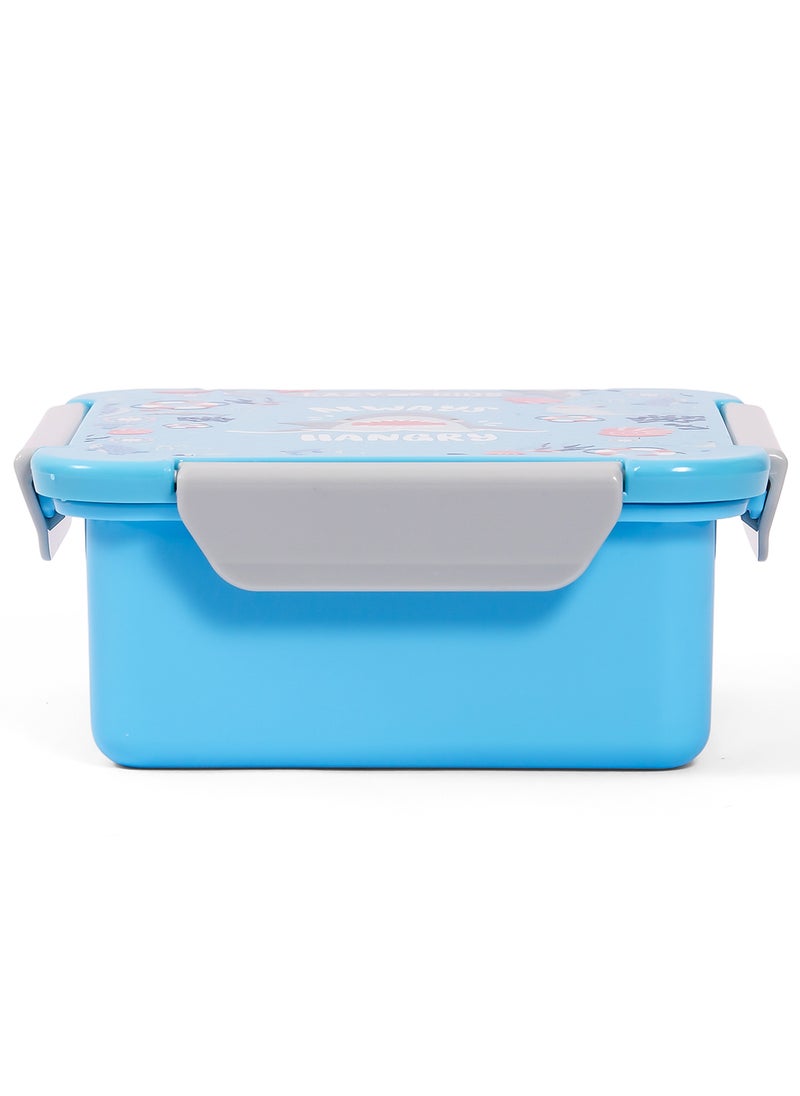 Eazy Kids Lunch Box With BPA And Phthalates Free Material, Shark - Blue, 650Ml  - Image 3