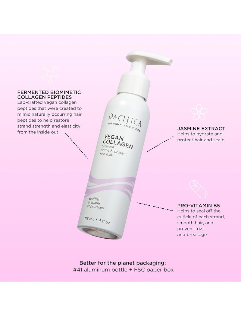 Pacifica Pacifica Heat Protection Spray for Hair - Vegan Collagen Blowout Prime & Thermal Protection Hair Milk - Blow Dry Spray - for Curly, Wavy & Straight Hair - Vegan & Cruelty-Free Dermatologist Tested  - Image 3
