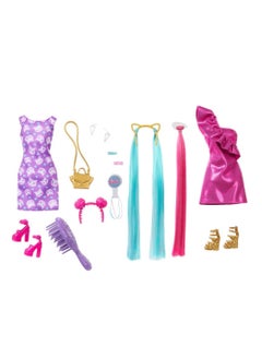 Barbie دمية باربي ذات الشعر الكامل باللون الوردي  - Image 3