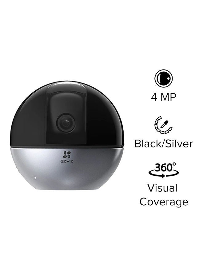 EZVIZ C6W Pan & Tilt Wi-Fi Camera 4MP 4mm (83°), 360° Panoramic View, 2K Resolution, Privacy Shutter, MicroSD Card up to 256 GB, Auto-Zoom Tracking, True-WDR, Two-Way Talk, EZVIZ Cloud Play Storage, Person Detection, Infrared Night Vision up to 10m (33 ft.) - CS-C6W-A0-3H4WF Black - Image 3