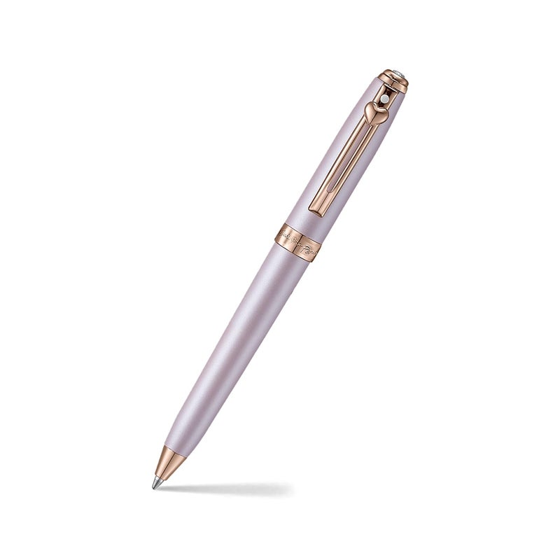 Sheaffer Gift Set - Eip Prelude Mini 9810 Pastel Pink Ballpoint Pen With Swarovski Crystal And Full-Grain Leather Credit Card Holder - Image 3