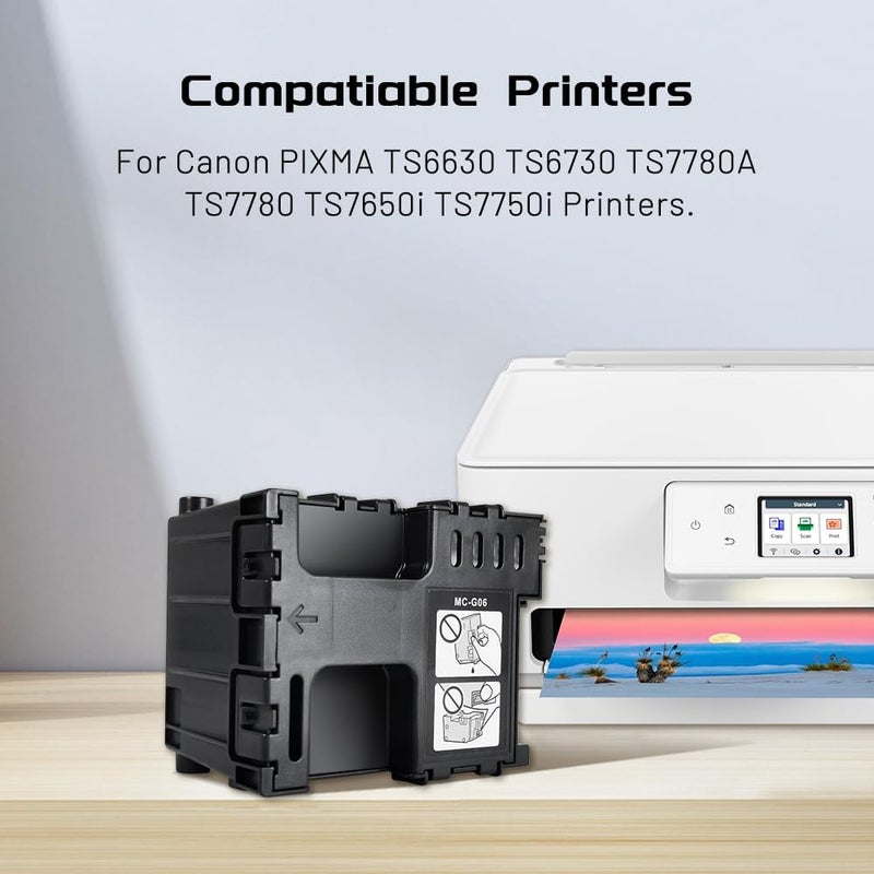 Aomya MC-G06 Maintenance Cartridge MCG06 Waste Collection Waste Ink Tank, Compatible for Canon PIXMA TS7720 TR7820 TS6630 TS6730 TS7780A TS7780 TS7650i TS7750i Printers - Image 3