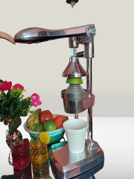 Maruti Hand Press Juicer with Food Grade pressure cup Hand press machine squeezer for fruits vegetables Stainless Steel - Image 2