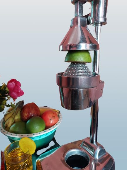 Maruti Hand Press Juicer with Food Grade pressure cup Hand press machine squeezer for fruits vegetables Stainless Steel - Image 4