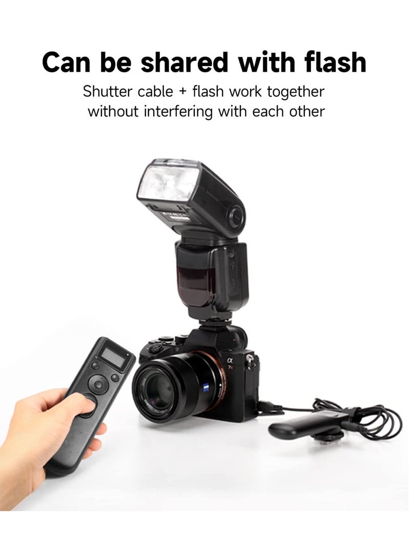 Camera Wireless Shutter, Remote Shutter Release Trigger Intervalometer, Fit for Canon EOS R6 R PR 90D 80D 77D 70D 60D 850D 800D 760D 750D 700D 650D 600D 550D R5 5D4 5Dsr 5D3/2 7D  5D 6D 1DX 1D4 1D3 - Image 2