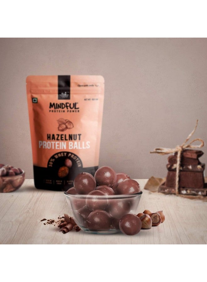EAT Anytime Mindful Hazelnut Protein Energy Balls, 30% Whey Protein Snack, Pack of 3-300g (10 Protein Balls x 10g) - Image 4