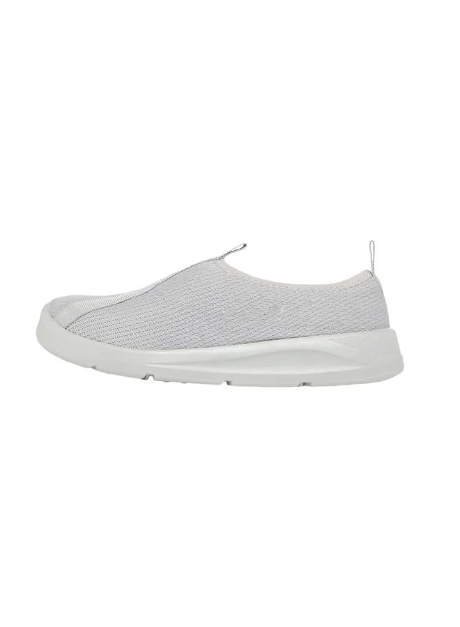 PLAETO Mens Grey Slip-On Sports Sneakers