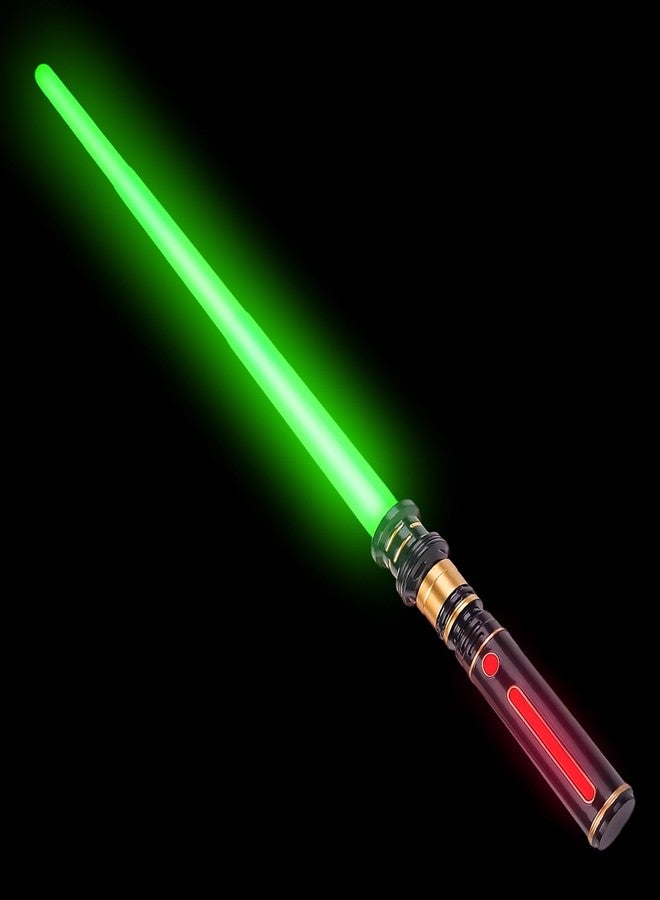 YOFOTHS Light Up Sabers, Light up Sword for Kids with FX Sound, Expandable Light Up Saber for Cosplay Halloween Dress Up Parties Birthday Christmas (Green) - Image 1