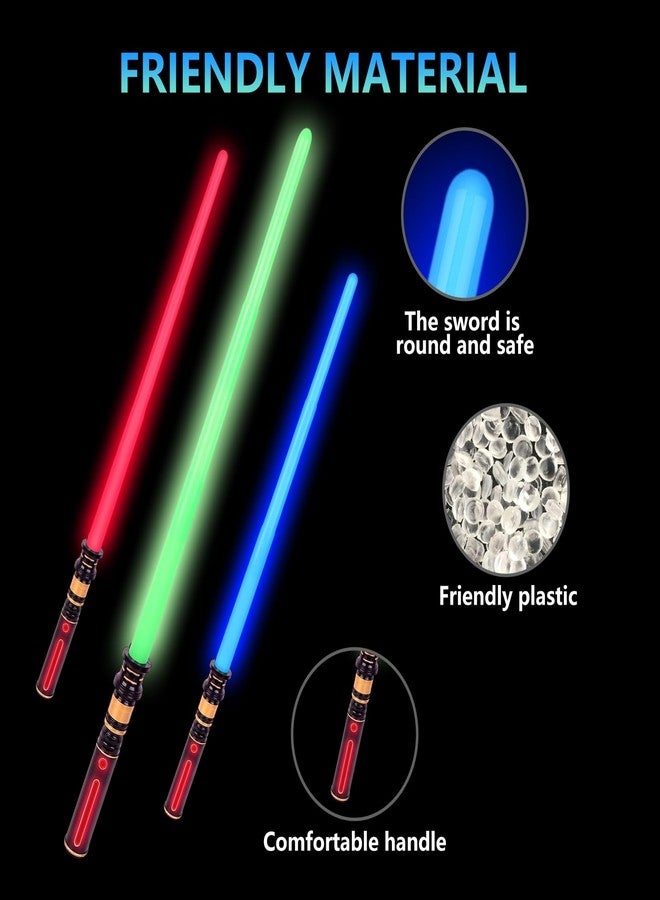 YOFOTHS Light Up Sabers, Light up Sword for Kids with FX Sound, Expandable Light Up Saber for Cosplay Halloween Dress Up Parties Birthday Christmas (Green) - Image 4