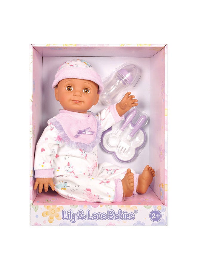 Lotus دمية bébé ذات جسم ناعم - هيسبانيك (بلا شعر) 18 إنش  - Image 1