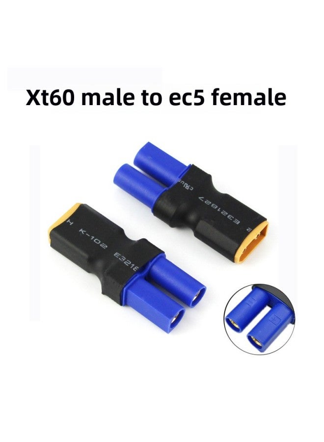 Model Aircraft Lithium Battery Adapter XT60 Male And Female To T Plug XT30 XT90 EC3 EC5 Parallel Converter-Color:XT60 Female To T Male  - Image 3