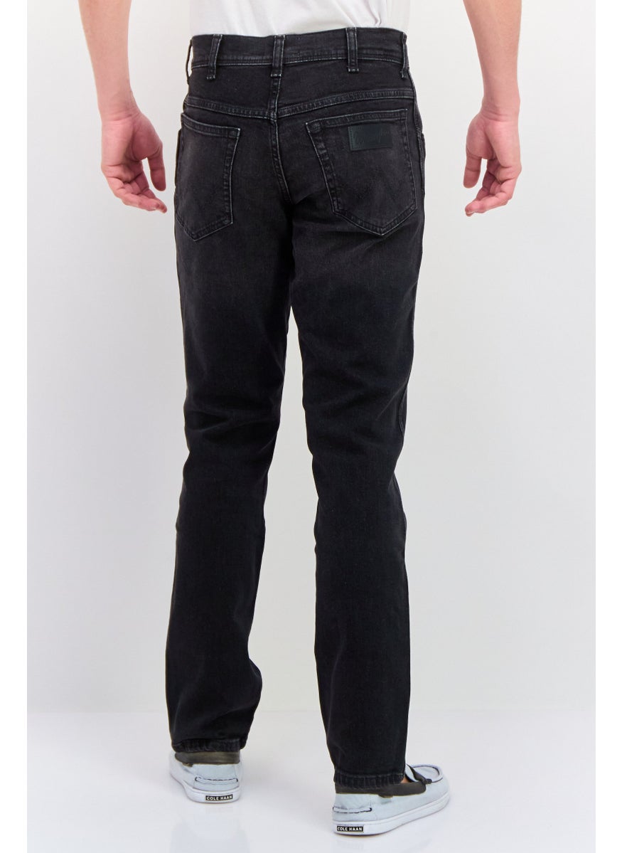 Wrangler - Men Regular Fit Washed Denim Jean, Black - Image 1