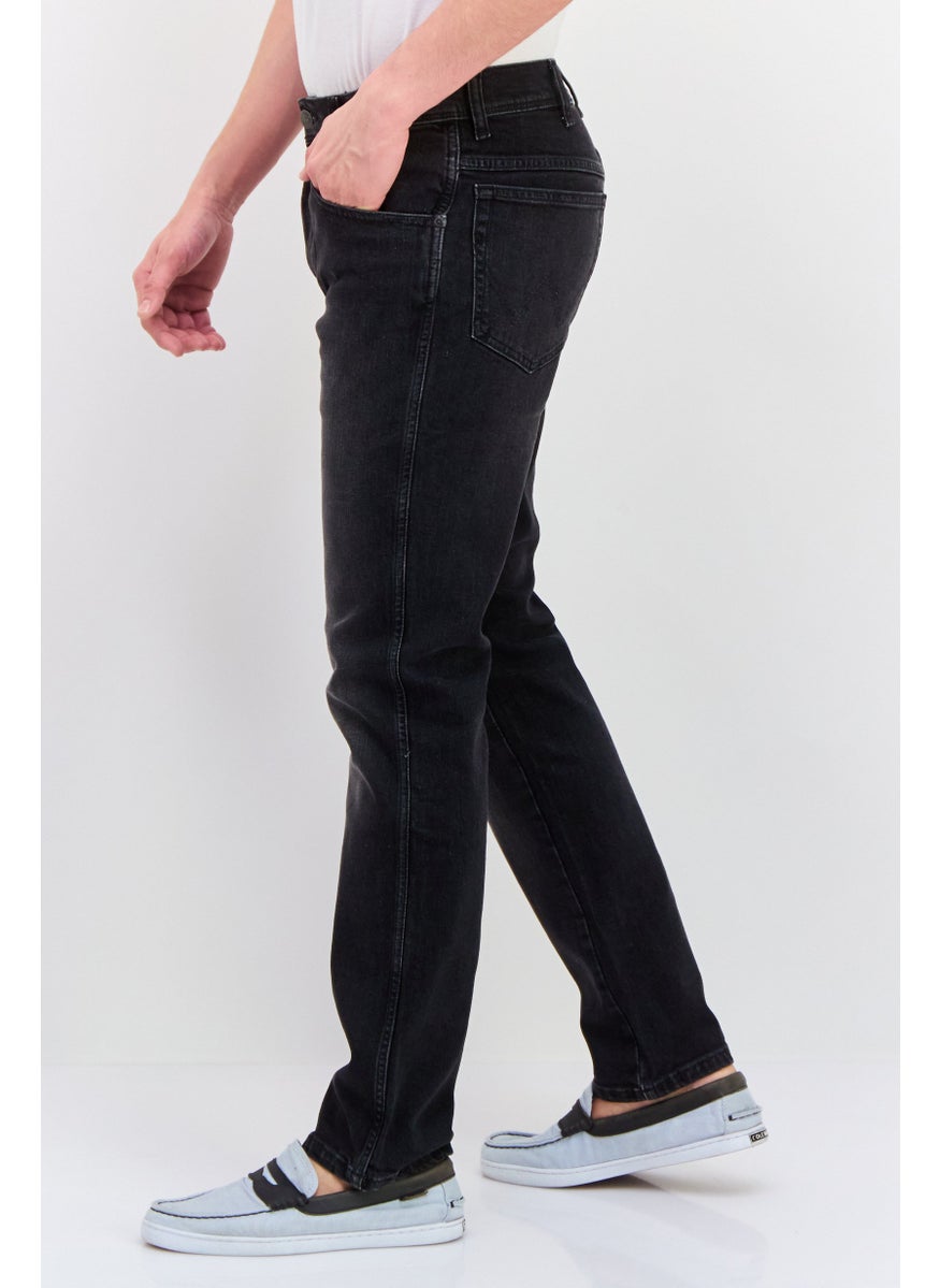 Wrangler - Men Regular Fit Washed Denim Jean, Black - Image 1