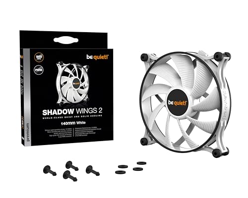 be quiet! Shadow Wings 2 140mm PWM Low Noise Cooling Fan | White | BL091 - Image 5
