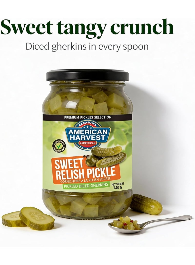 American Harvest Sweet Relish Pickle (Pickled Diced Gherkins) - Image 5