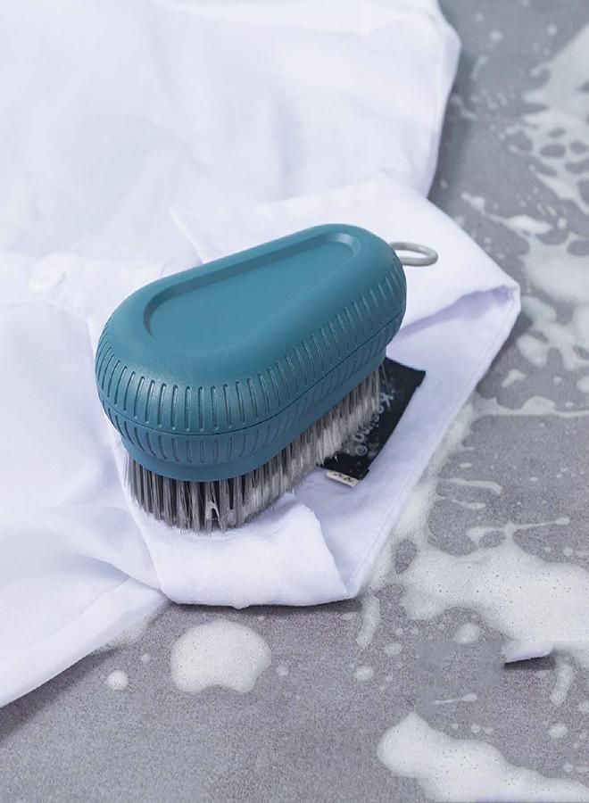 Selaurel Cleaning Brush Soft Bristle Brush Laundry Scrub Brush Clothes Underwear Shoes Scrubbing Brush, Easy to Grip Household Cleaning Brushes Tool for Countertops Bathtubs (Blue) - Image 1