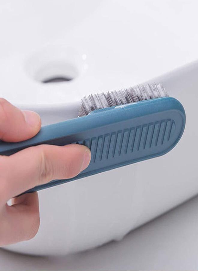 Selaurel Cleaning Brush Soft Bristle Brush Laundry Scrub Brush Clothes Underwear Shoes Scrubbing Brush, Easy to Grip Household Cleaning Brushes Tool for Countertops Bathtubs (Blue) - Image 2