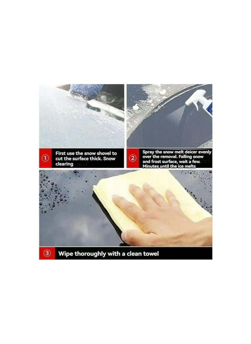 Generic - Fast-Acting Ice Melting Spray for Windshields,New Deicer Spray for Car Windshield,Fast Ice & Snow Melting Spray,Snow Spray for Windows (500ml) - Image 1