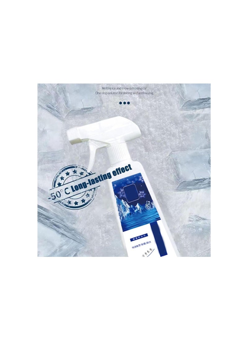 Generic - Fast-Acting Ice Melting Spray for Windshields,New Deicer Spray for Car Windshield,Fast Ice & Snow Melting Spray,Snow Spray for Windows (500ml) - Image 1