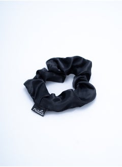 Black Satin Scrunchie