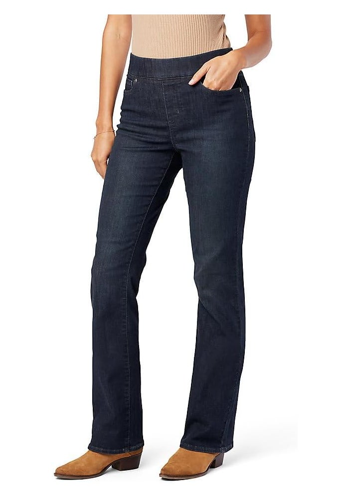 Levi Strauss Signature Gold Women's Totally Shaping Pull-on Bootcut Jeans - Shadow Nebula, 24 Plus Short - Image 1