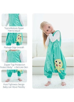 MICHLEY MICHLEY Baby Sleeping Bag Sack with Feet Autumn Winter Swaddle Wearable Blanket for Infant Toddler  - Image 3